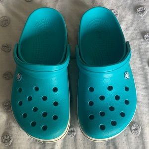 Turquoise Crocs